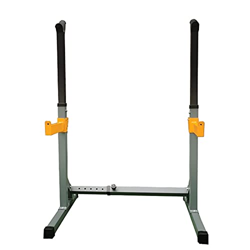 CCKUYT Soporte portátil para pesas para sentadillas, altura ajustable de 92 a 115 cm, equipo de entrenamiento de fuerza en el hogar