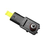 BOROCO Auto Drucksensor, Schwarz Auto Bremskraftverstärker Drucksensor 5Q0 906 207 Ersatz für A1 A3 A5 A6 A7 A8 Q2