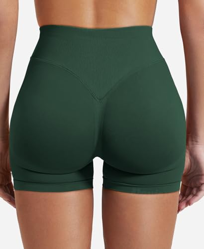 Image of VOYJOY Women Workout Impact Shorts 2.5 inch / 3.6 inch / 4.5 inch / 6 inch Scrunch Butt Booty | Tummy Control, High Waisted, Bike Short, Gentle Compression, for Women