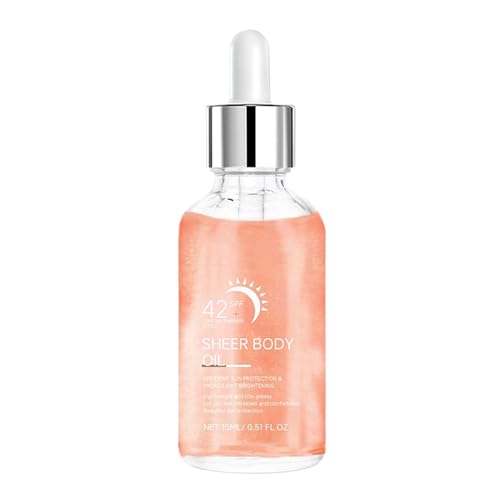 Protección Corporal ESSENCIÓN, ACEITE DEL CUERPO AGRENDIDO, Aceite De Cuidado De La Piel, Protección De Los Rayos UV Y Iluminación De La Piel, Alimento Natural Y Fórmula, 15 Ml, Para Viajes, Dep
