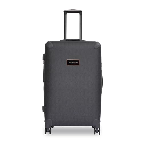 Image of Tommy Hilfiger Jazz Large Soft Luggage - Grey |Check-in Trolley Bag with TSA Lock | 360 Spinner Double Wheels | Telescopic Handle | Expandable | Polyester Shell Suitcase | 115L Capacity | 78cm
