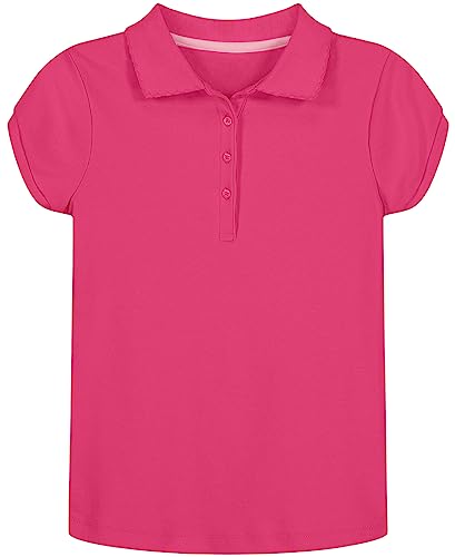 nautica girls39 school uniform short sleeve polo shirt button closure soft pique fabric