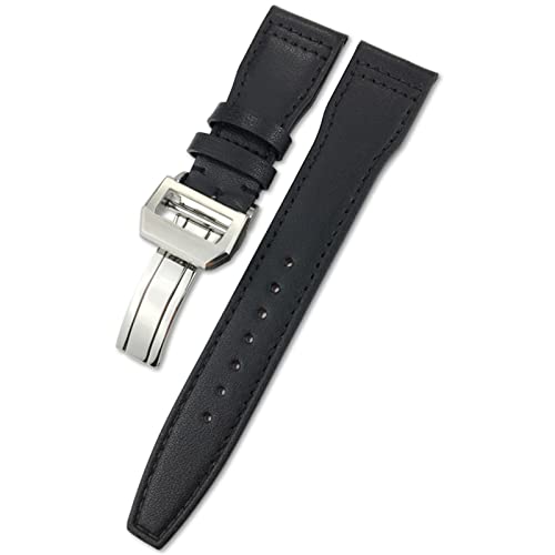 Bracelet de montre en cuir pour IWC Mark Le Petit Prince avec boucle pliante élégante