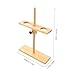 BUGUUYO 2holes Adjustable Funnel Stand Rack Lab Tube Holder for School Lab Industrial Experiments Wooden Construction
