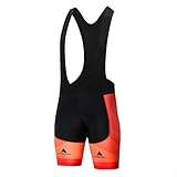Uriah Pantalones cortos de ciclismo para hombre, color negro, acolchado de gel Coolmax 3D