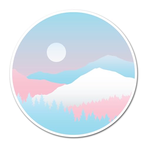 2 x 10cm Transgender Flag Vinyl Stickers - Subtle Landscape Trans Rights LGBTQ Pride Month Gay Flag Identity Decal Scrapbook Sticker #83073