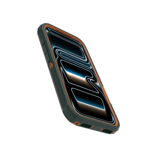 Image of OtterBox iPhone 17 Pro Defender Pro Series Case - Green Intrigue - Tough, Rugged & Durable iPhone Case, Snaps on MagSafe