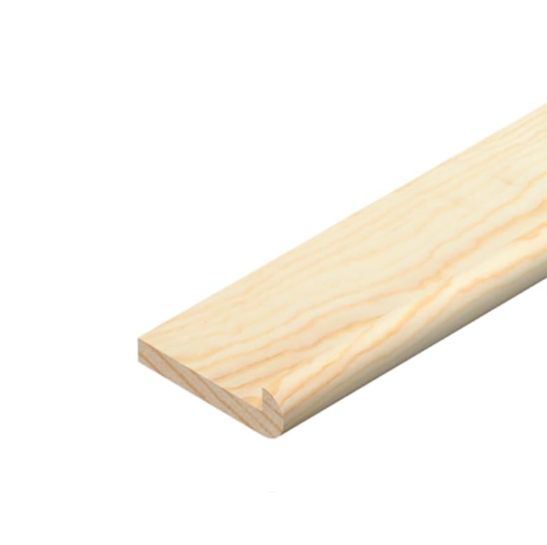 21 x 6mm Pine Hockey Stick Angle Corner Trim Moulding Beading Wooden Timber Edging Cushion Hockeystick (1, 100cm Long)