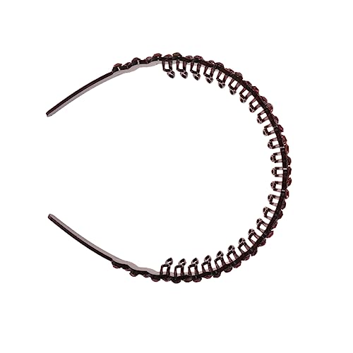 BELLIFFY ウェーブ アクリルヘアフープ 歯付きヘッドドレス ラインストーン装飾 ヘッドバンド 女性用コスプレアクセサリー 仮面舞踏会 パーティー カーニバル ハロウィン用フォトプロップ