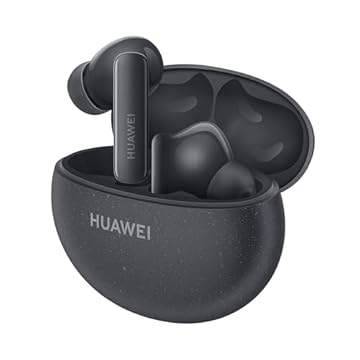 Fone de ouvido sem fio bluetooth TWS, FreeBuds HUAWEI 5i, branco, até 28 horas de reprodução, cancelamento de ruído ativo de 42dB