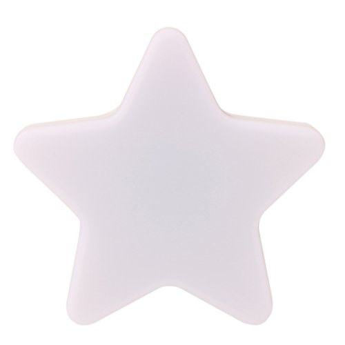 Image of 4 Pack - LED Plug-in Night Light with Light Sensor - White | Light Sensor Controlled Dusk to Dawn LED Night Lamp - Pentagram shaped Lamp Take Good Care Children Sleep