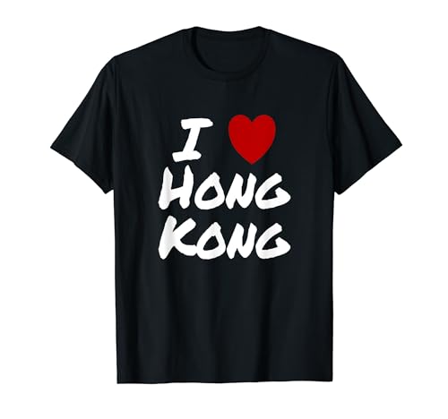 I Heart (Love) Hong Kong Turismo de Viajes Casa Vacaciones Camiseta