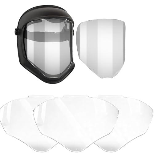 3 Pack Face Shield Replacement Lens Anti-Fog Full Face Shield