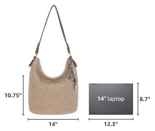 Image of The Sak Sequoia Hobo Bag - Hand Crochet Large Women's Purse for Everyday & Travel - Durable Handbag & Tote With Zipper Pocket