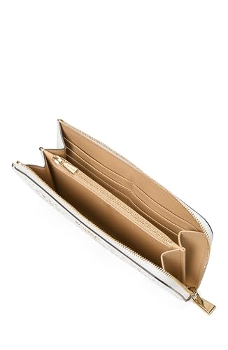 Image of kate spade new york Devin Spade Flower Perforated Fine Grain Leather Zip Around Continental Wallet