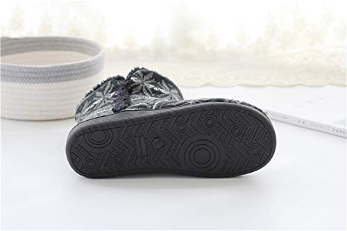 Winter Warm Indoor Bootie Slippers Women Grils Soft House Spa Slippers Cozy Short Booties Non-Slip Plush Slip-on Shoes Ankle Boots4