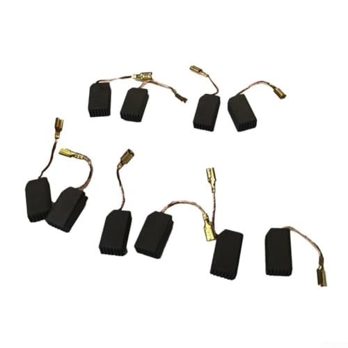5 pares de escobillas de carbón para motor de taladro eléctrico de repuesto de 6 mm x 9 mm x 16 mm, piezas de repuesto diseñadas para restaurar el frenado del motor y eliminar problemas de rendimiento