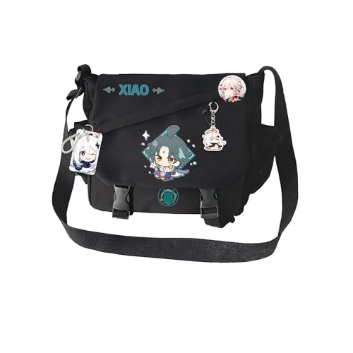 Dalicoter Game Handbag Xiao Crossbody Bag Single Shoulder Bag Adult Single Shoulder Backpack Black Bag