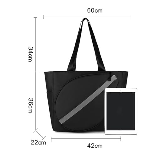 Bolsa de tenis de material nylon ligera y unisex para uso deportivo 2
