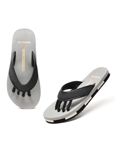 Image of Impakto 5 Finger Slippers for Men | Lightweight & Flexible Flip Flop | Toe-Alignment & Quick Drying | Skid-Resistant & Comfortable Bouncy Sole | Summer Chappal for Indoor & Outdoor