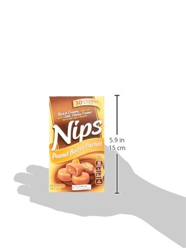 Nips Peanut Butter Parfait Candy, 4 Ounce Box (Pack of 12)