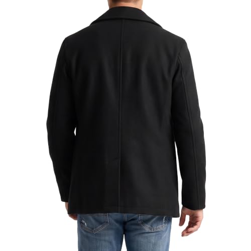 Image of Nautica Men's Wool Blend Peacoat - Double-Breasted Winter Coat, Regular, Big & Tall Sizes
