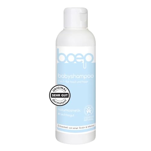boep champú y gel de ducha para bebés 2 en 1 | Para bebés y niños | Con aloe vera | Champú de cosmética natural sin siliconas, sulfatos y parabenos | Cuidado del bebé por parte de un médico (150ml)