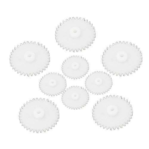 Hamado 58-teiliges Kunststoff Zahnradset für DIY Roboter