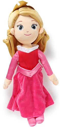 Jay Franco Kids Plush Pillow Buddy - 21 Inches Ultra-Soft Stuffed Plushie & Cozy Pillow Official Licensed Product Pink - Princess Aurora