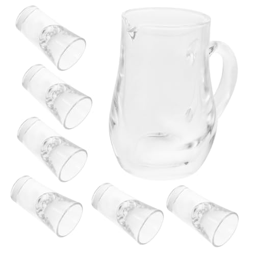 WATIIFUFU 1 Juego De Copas De Vino, Jarra De Vino Tinto, Decantador, Separador De Licor, Jarra De Licor, Vaso De Cóctel, Jarra De Agua, Vaso De Whisky Reutilizable, Dispensador De Licor