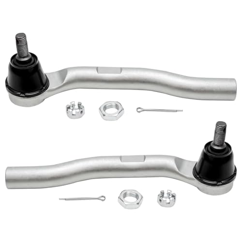 Image of Detroit Axle - Front Lower Control Arms Kit for 2009-2014 Honda Fit, 2010-2011 Insight, 2 Lower Control Arms w /Ball Joints, 2 Outer Tie Rods Replacement