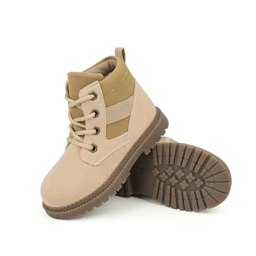 JABASIC Kinder Stiefel Schnürbare Outdoor Schuhe Jungen Mädchen...