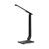 ♥ Atenuación de tres niveles: la lámpara de escritorio LED tiene un interruptor táctil de una sola tecla con atenuación de tres niveles, se pueden ajustar tres tipos de brillo, comodidad, buena luz y buena visión.