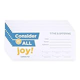 Church Offering Envelopes - Cash Envelopes For Tithes And Offering Pack of 100 - Swanson Christian Products (Consider It All Joy, 100, Pack)