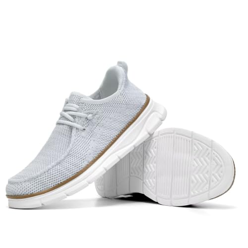Image of Mens Slip-on Loafers Comfortable Boat Shoes Casual Walking Sneakers Mesh Business Oxfords Work Lightweight Soft Sole