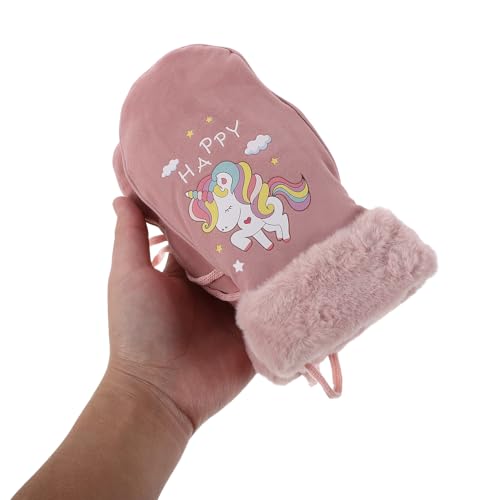 Guantes de esquí impermeables para niños con cordón antipérdida ideal para nieve y correr 4