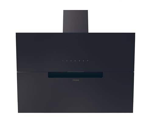 Haier I-Link HADG9CBS4BWIFI Campana extractora decorativa 90cm, WIFI, Potencia 937 m3/h, 270W, 5 Velocidades, 63 db, Filtros carbón, 2 Filtros Antigrasa, Luz LED, Cristal Negro