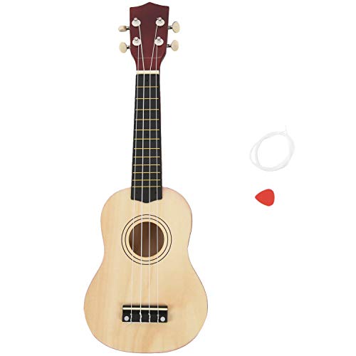 Qtrednrry 21 pouces Ukulele soprano Ukulele guitare 4 cordes hawaienne + Chaine + Plectre pour les debutants cadeau d… - Les Beatles, Paul McCartney, John Lennon, RIngo Starr, George Harrison Qtrednrry 21 pouces Ukulele soprano Ukulele guitare 4 cordes hawaienne + Chaine + Plectre pour les debutants cadeau d…