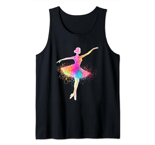 Ballerina Gifts Retro Vintage Sunset Ballet Dancer Dancing Camiseta sin Mangas
