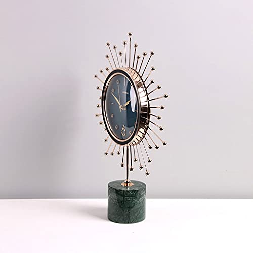 TOMYEUS Relógio de mesa vintage pequeno relógio de mesa relógio de mesa criativo para casa sala de e