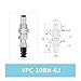 1Pcs VPC/VPD10/20/30/40/50BN-6J Double Layer Top Tntake Black NBR Industrial Vacuum Suction Cup(VPC-10BN-6J)
