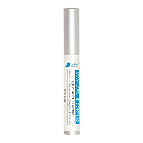 High Volume Lip Plumper Gloss - Le Fair Advanced Lip Complex - Dramatic Lip Enhancement Without Injections or Surgery - Hydrate & Moisturize - Get Bigger Fuller Sexier Healthier Lips