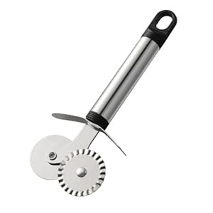Pizza Cutting Tool Double Wheel Pizza Cutter Pizza Roller Gadget Pizza Shop Equipment Good Looking Pizza Cutter Handle Pizza Cutter Pizza Cutting Wheel Kitchen Pizza Cutter