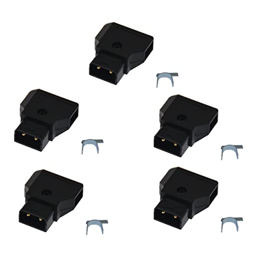 Adaptadores de conectores macho para batería montura en V que evitan cortes de energía 5 piezas