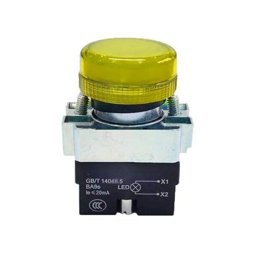 Luz piloto metálica NP2-BV65 de diseño robusto y tecnología LED 24V integrada