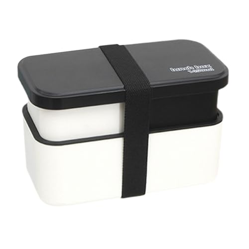 大人用ランチ容器 - 1450ml 食洗機対応 ボウル,2段サラダランチボックス、取り外し可能なカトラリーセットとシールストラップ付き,スナック 仕事 大学 学校 ピクニックのための