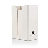 Dryer Sheet Holder | Magnetic Fabric Softener Sheet Dispenser | Storage Container & Organizer for Landry Room Supplies (Off-White)