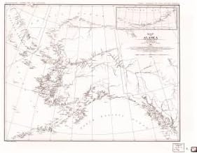 Historical Nautical Chart 1750-00-1882: AK, Map of Alaska Year 1882