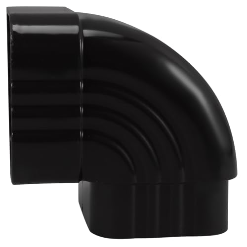 Holibanna Aluminum Alloy Downspout Elbow Connector Right Angle Rain Fitting for Gutter System Sturdy Metal Adapter for Rainwater Drainage Compatible Standard Downspouts