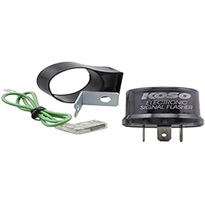 Relais Indicateur Numérique Koso, 12 V, Fiche À 3 Broches, Adaptateur Inclus pour 2 Broches, Max. 15 A, Relais